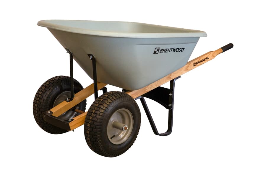 Brentwood wheelbarrow on white background