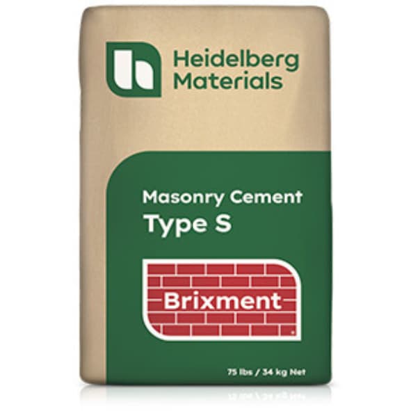 Bag of Brixment cement from Heidelberg Materials